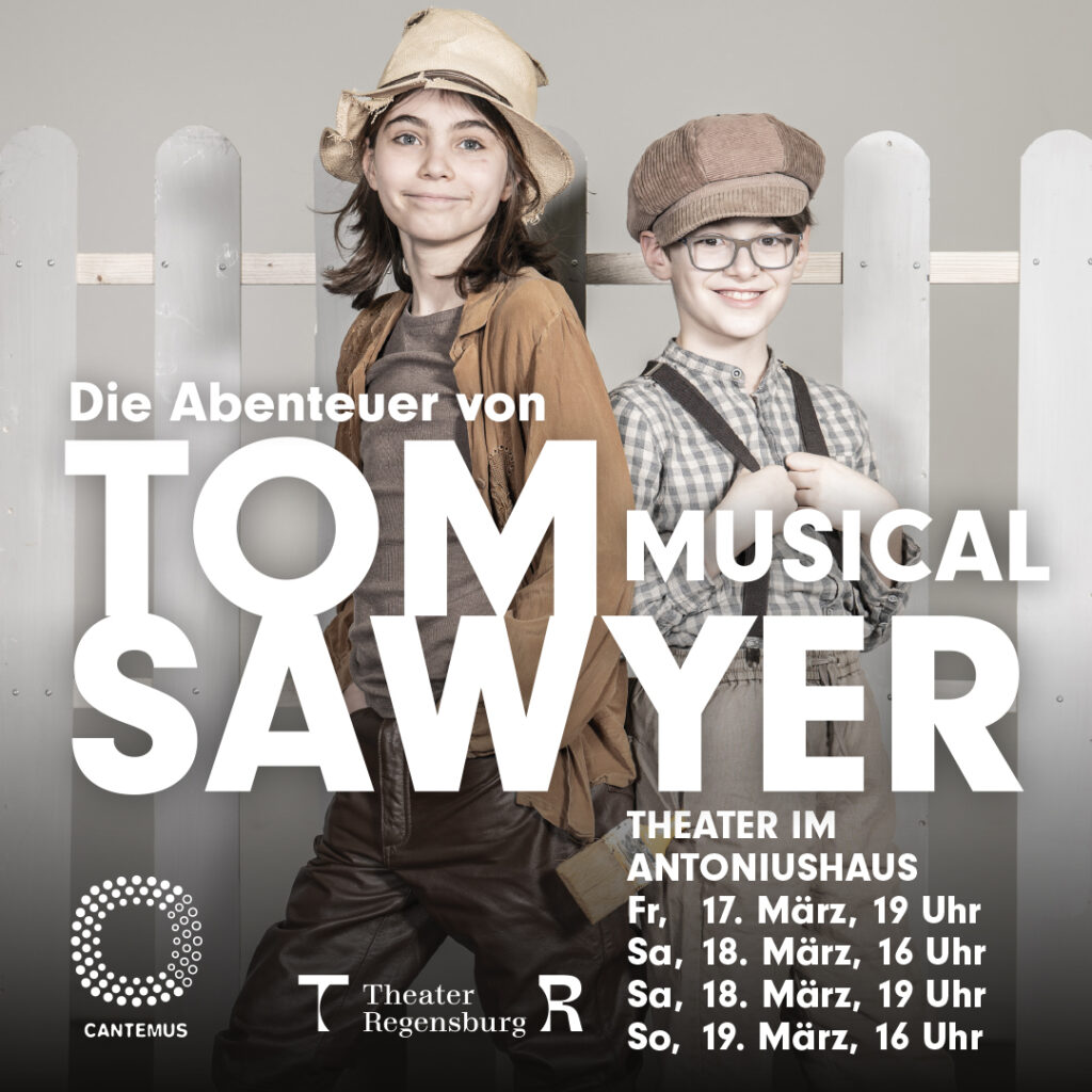 Flyer für Musical "Tom Sawyer" gestaltet von Gerhard W. H. Schmidt