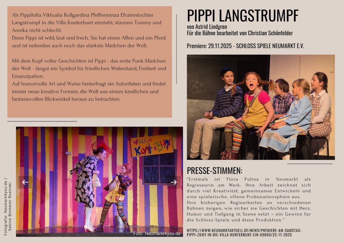 Flora Pulina Regie "Pippi Langstrumpf"