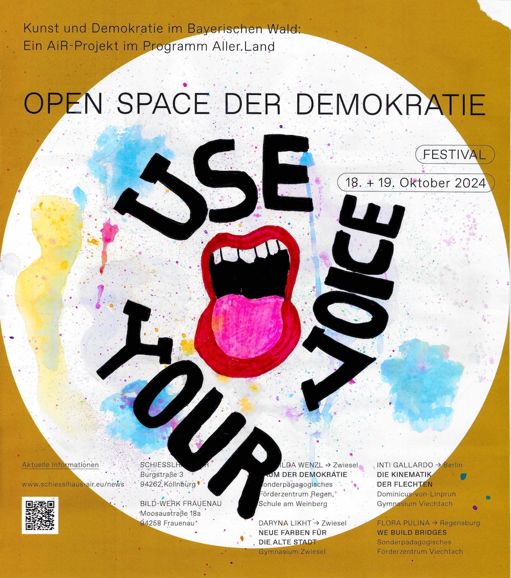 Flyer Open Space der Demokratie Seite 1
